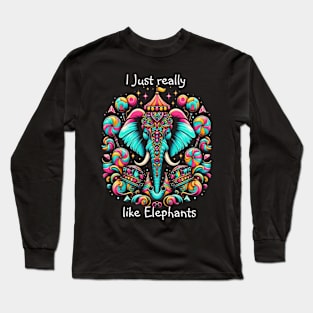 Majestic Elephant King Long Sleeve T-Shirt